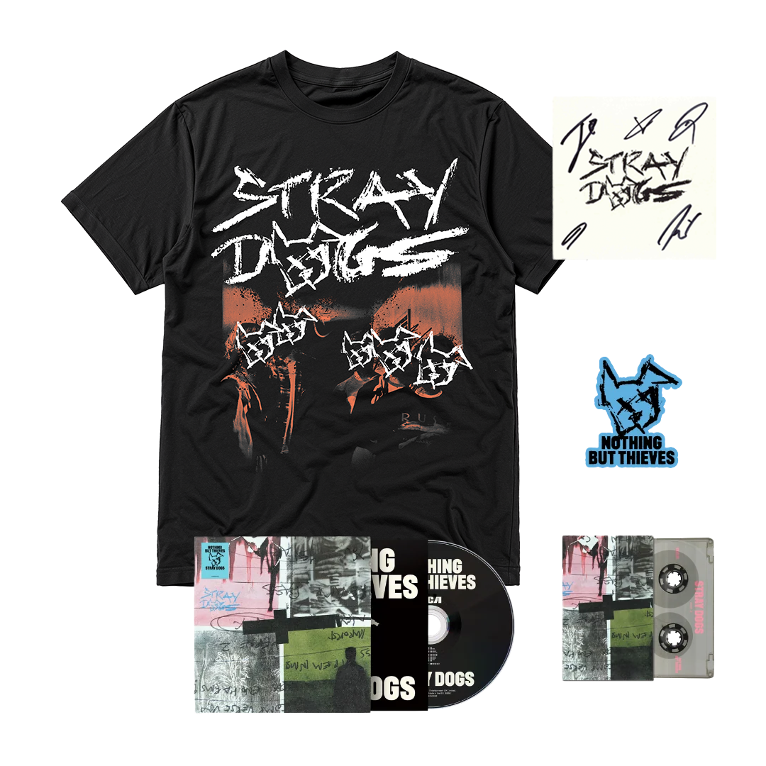 Stray Dogs T-Shirt Album Bundle (Signed art card)